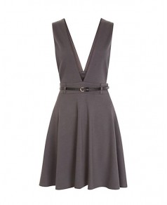 Dekolteli Elbise Siyah