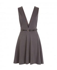 Dekolteli Elbise Siyah