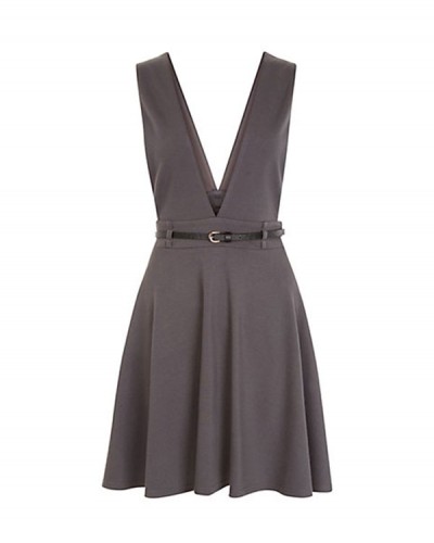 Dekolteli Elbise Siyah