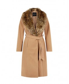 Kürklü Kadın Paltosu