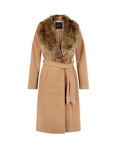 Kürklü Kadın Paltosu