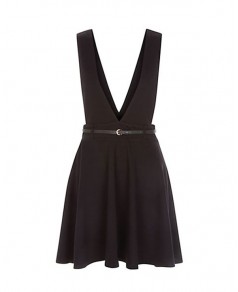 Dekolte Elbise Siyah