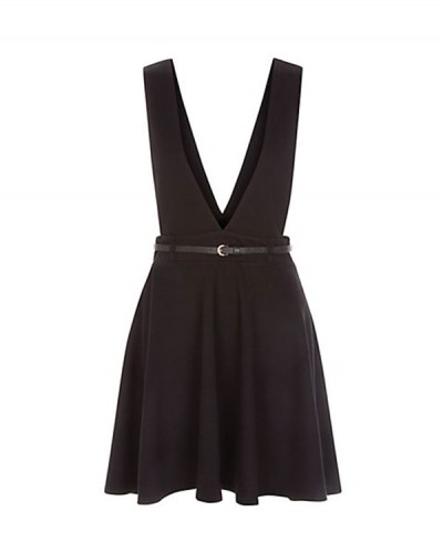 Dekolte Elbise Siyah